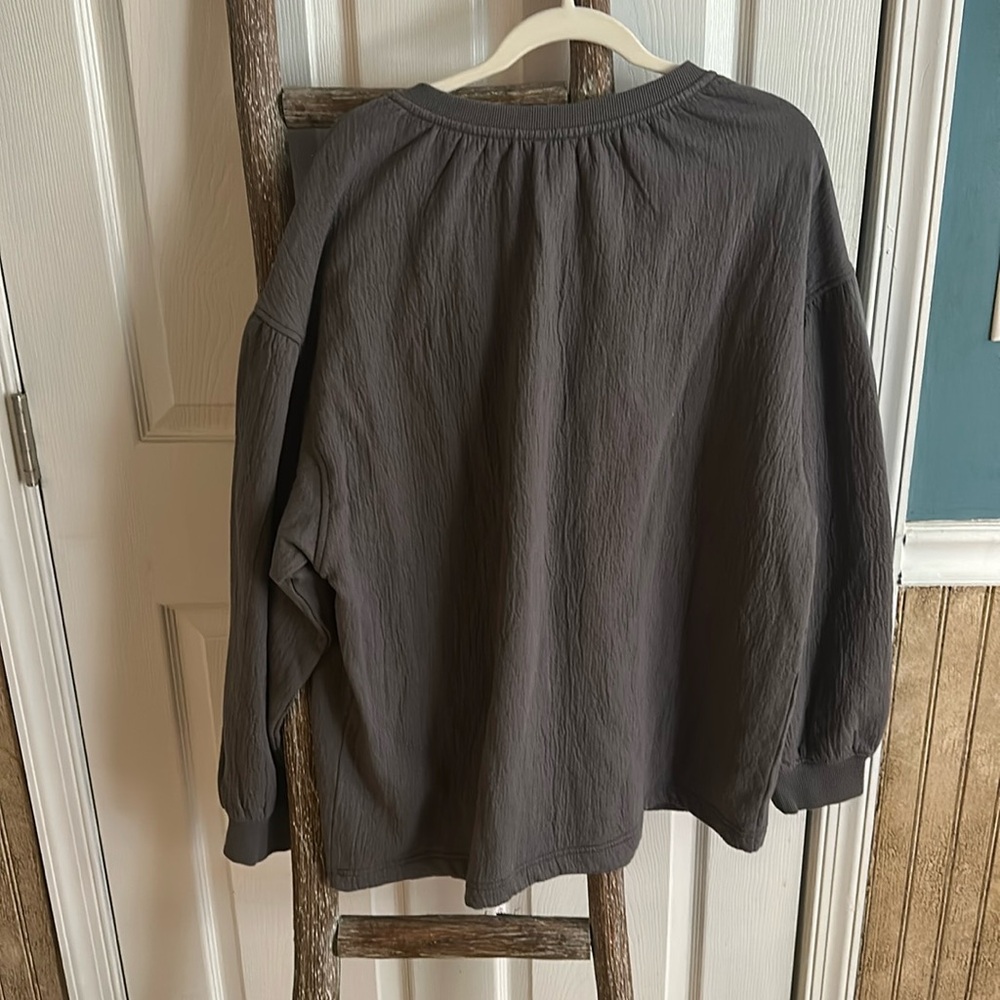NWT Aerie Sweatshirt in dark grey, size Large - Picture 4 of 5